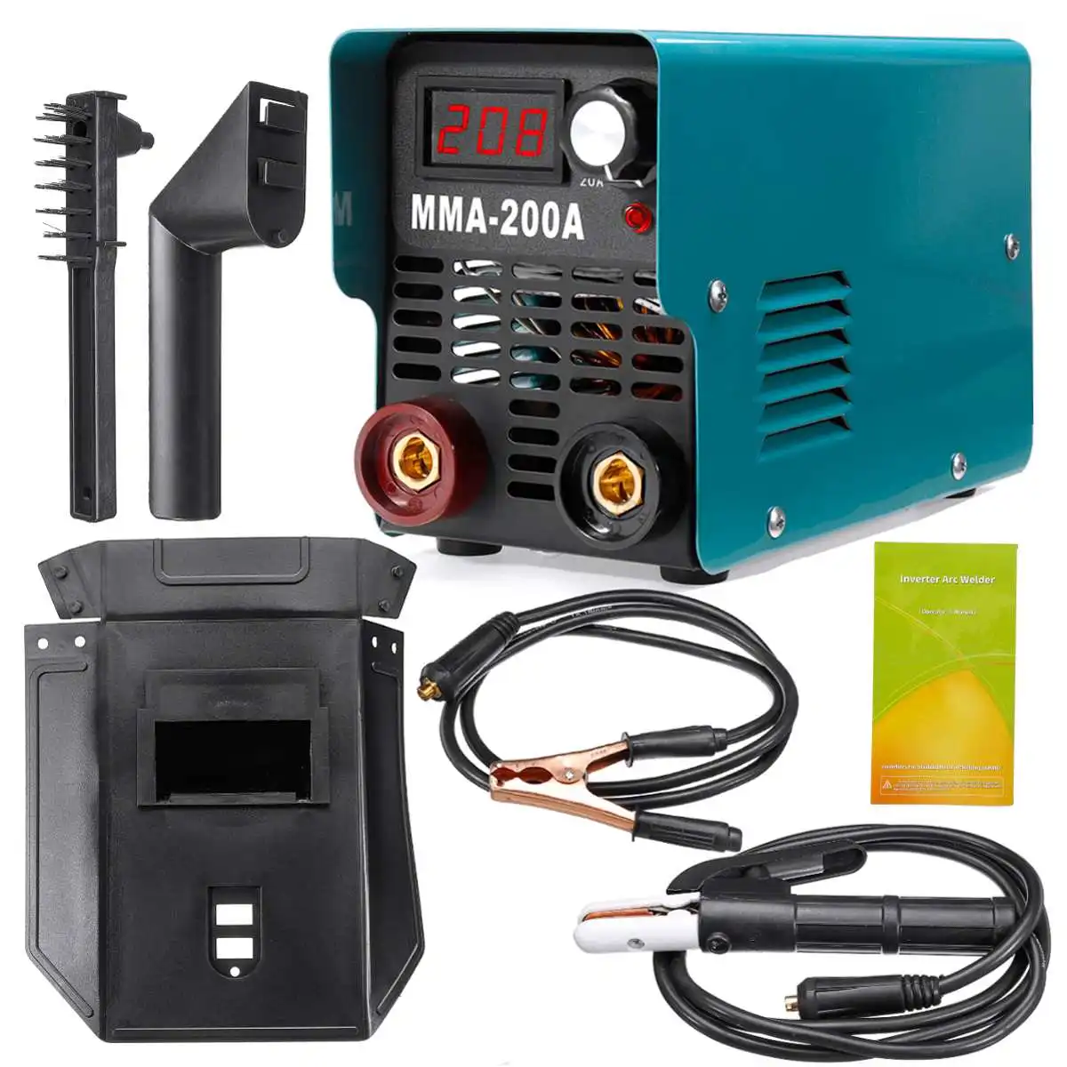 200A 5.4KVA дуга инвертора Электрический сварочный аппарат ручной работы 220V IGBT MMA сварочный агрегат для самостоятельной сварки и электрической работы - Цвет: As shown