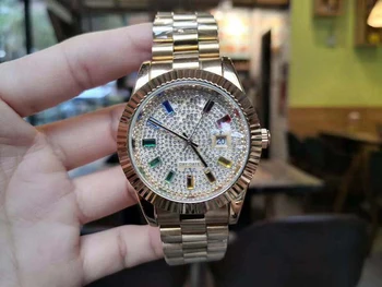 

FOSSIL Men Quartz Watches Luxury Color Diamond Dial Week Display Wrist Watch Clock With Stainless Steel Strap Heren horloges
