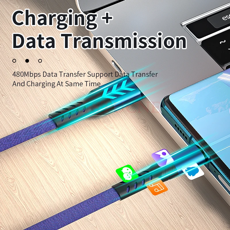 KSTUCNE USB 3A type C кабель для huawei P30 Pro Быстрая Зарядка телефона зарядный провод USB C кабель для samsung S9 S8 S10 type C зарядное устройство