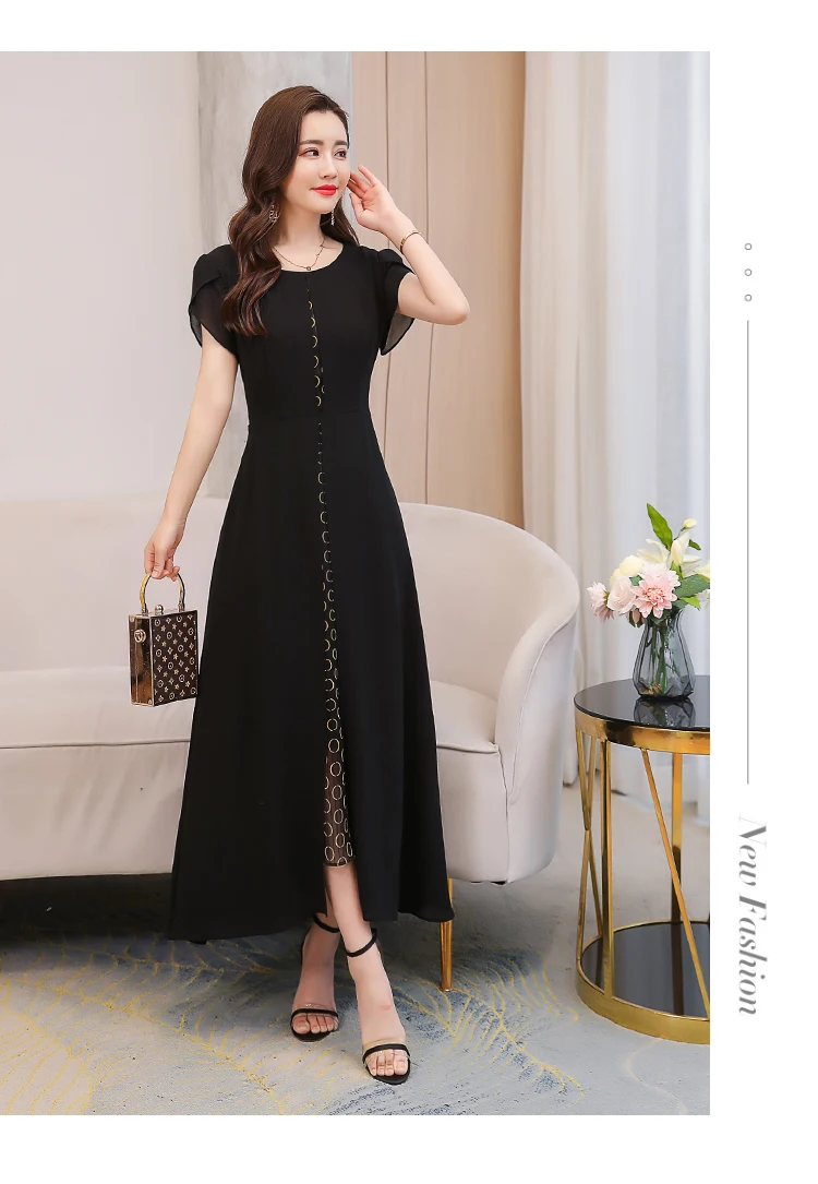 קיץ בציר 4XL בתוספת גודל Boho ארוך שמלה קיצית 2020 מוצק מזדמן חוף Midi שמלת קוריאני נשים Bodycon שחור המפלגה מקסי vestido