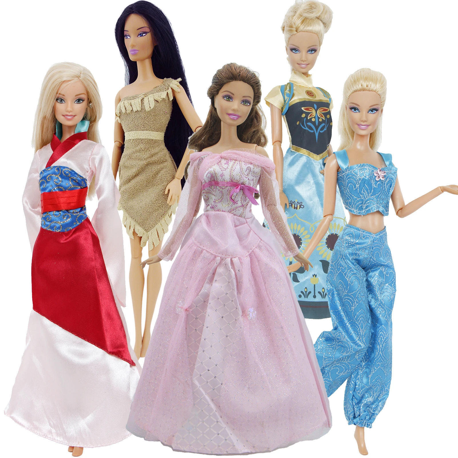 barbie princess set dolls