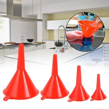 

4Pcs Home Kitchen Filling Food grade Function Set Filler New Plastic Funnel Set Random Color PP funne 4 Size