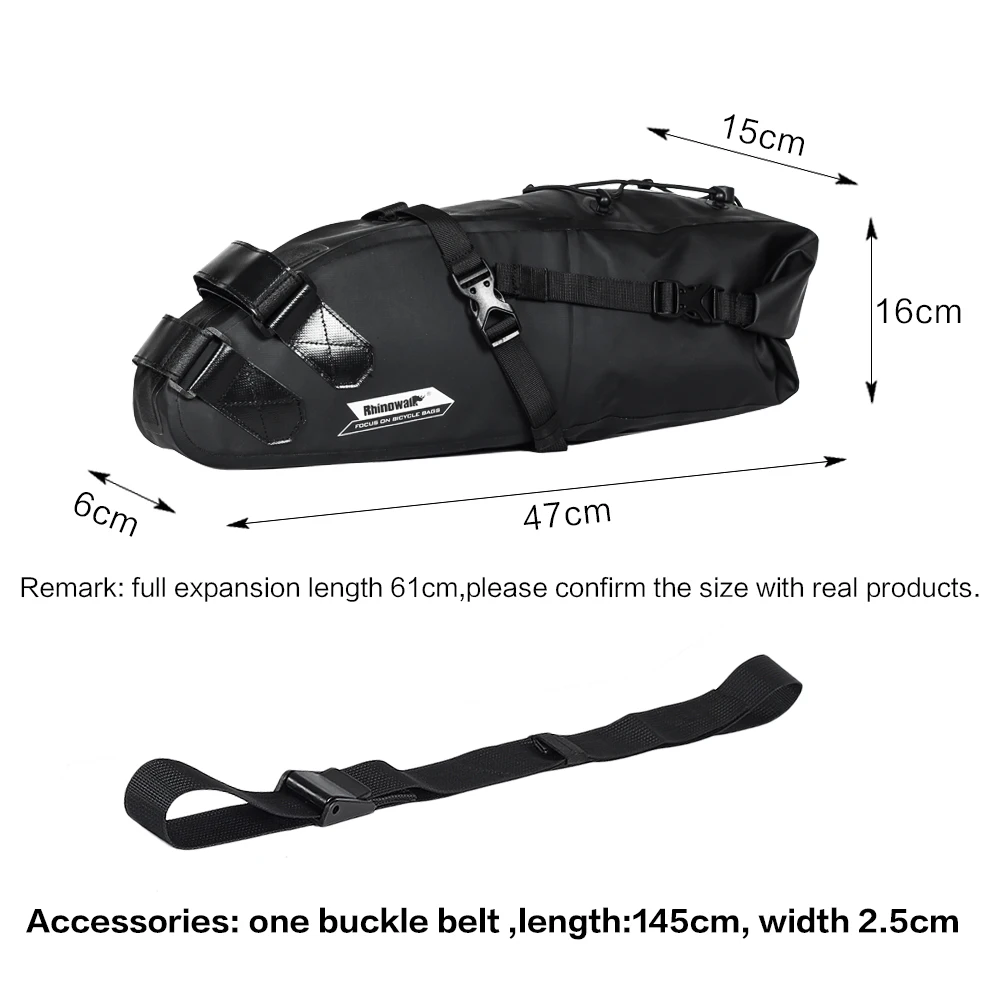 Rhinowalk 10L велосипед Водонепроницаемый велосипедное седло мешок Светоотражающие