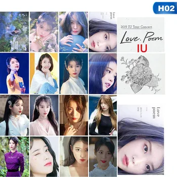 

16pcs/set IU Ji Eu Self Made Paper Lomo Card Photo Card Poster Photocard Uaena Fans Gift Collection Love