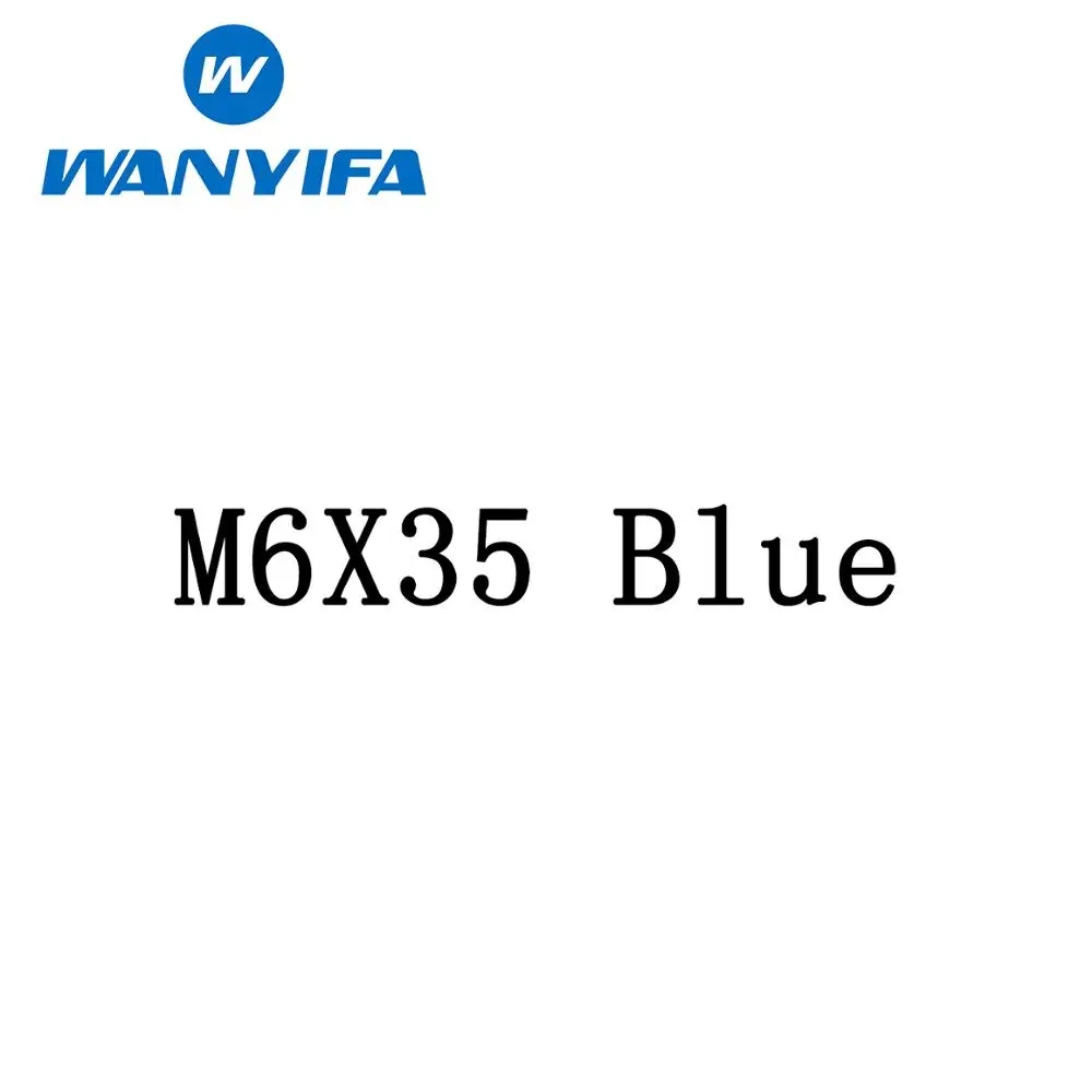 M6x35 blue Титан/Ti болты M6x20 25 30 35 мм Винт с внутренней шестигранной головкой подходит для гарнитуры кепки Горная дорога велосипед - Цвет: M6x35 blue