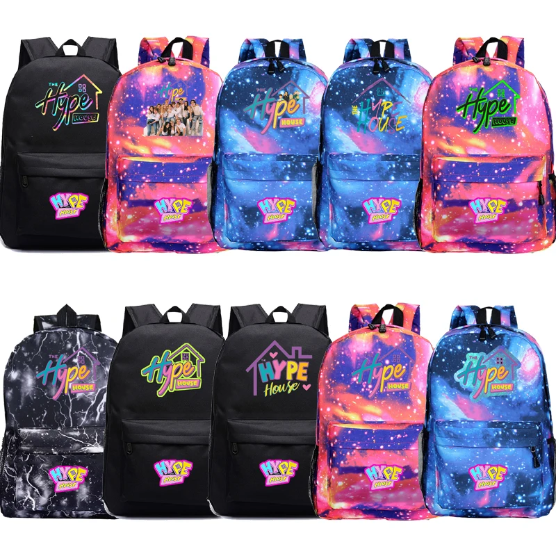 

The Hype House Hot Sale Backpack Students Daily Bags Boys Girls School Bag Men Women Large Capacity Travel Knapsack Kid Rucksack