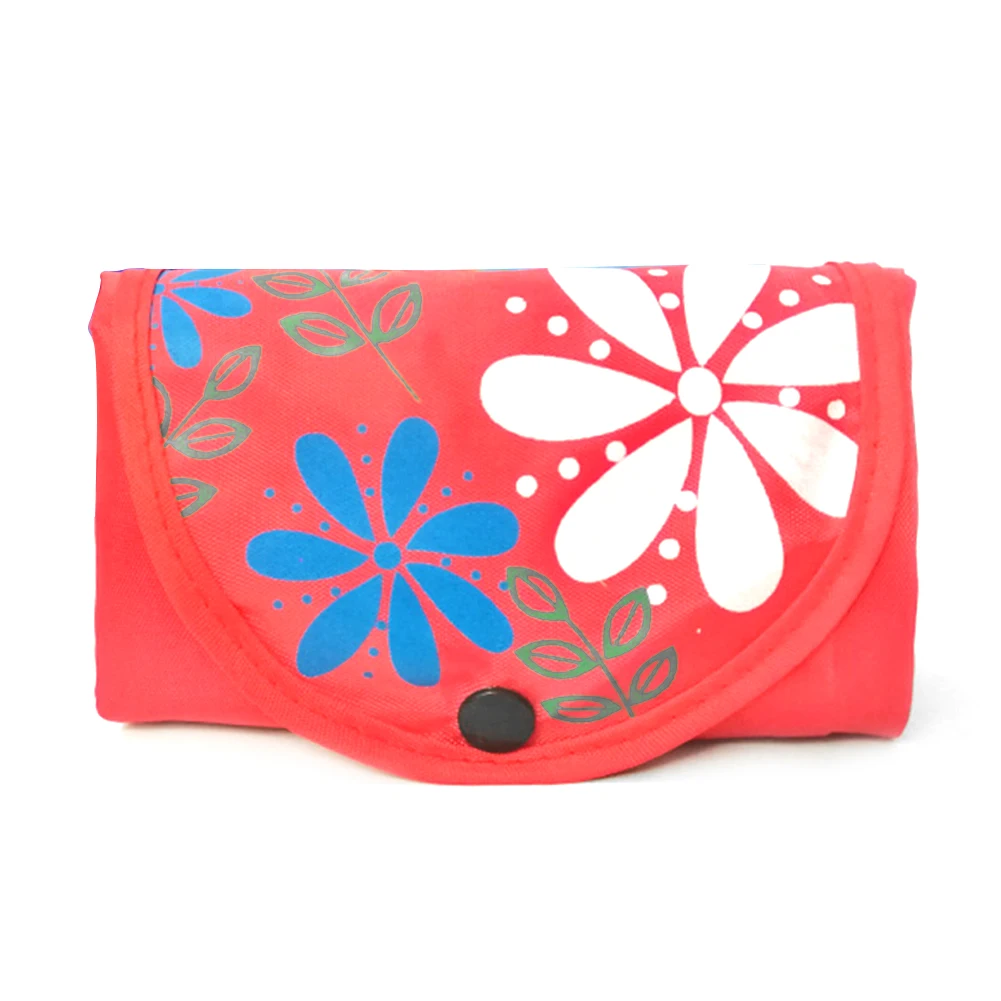 Women Handbag Shopping Tote Oxford Cloth Foldable Large Capacity Printing Storage Bags Reusable Floral