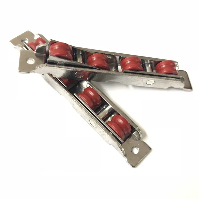 

2 pieces Balcony Sliding Plastic Steel Door Pulley Aluminum Alloy Screen Window Nylon Wheel Muted Roller Hardware