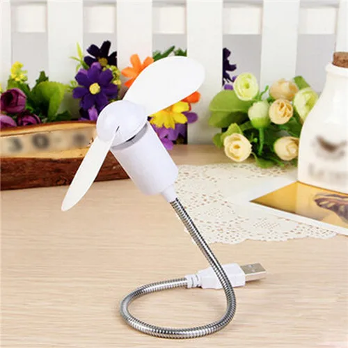 White USB мини вентилятор ноутбук Настольный охлаждающий вентилятор охладитель пластик легко носить с собой кондиционер приборы для компьютера и банка питания - Цвет: White