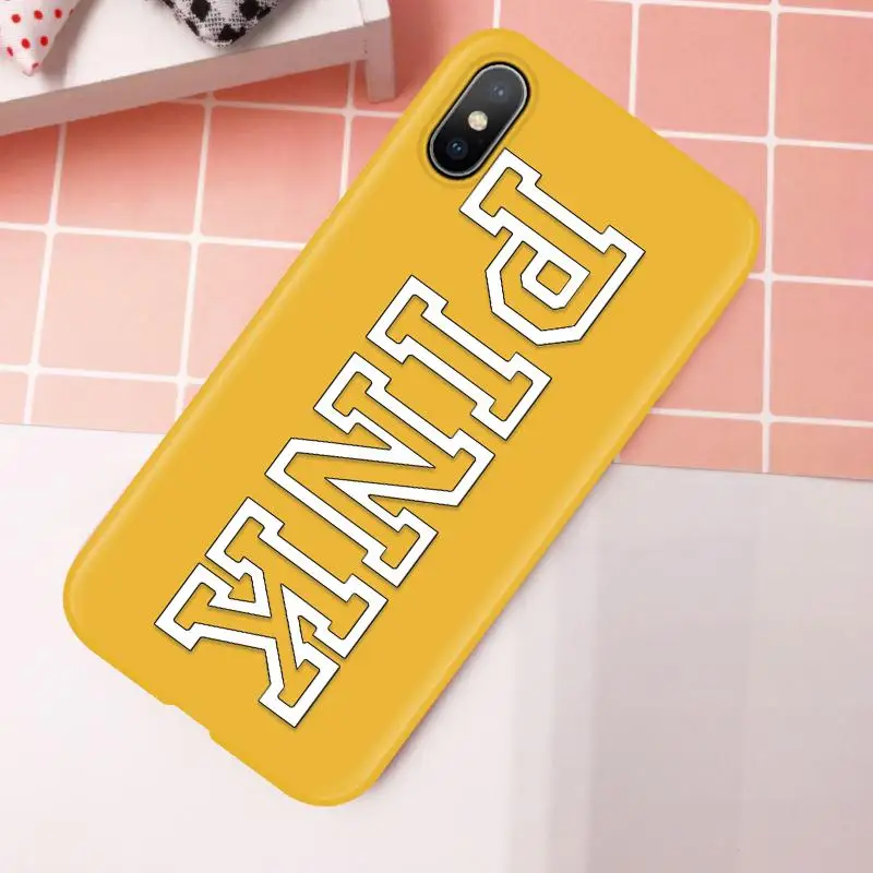 Для TPU iPhone X XS Max XR 6S 8 7 Plus, Розовый силиконовый чехол для телефона, мягкий чехол, матовый цветной чехол для iPhone 6 Plus - Цвет: Khu-pinkfen