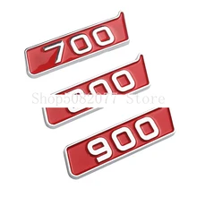 2 adet 700 800 900 kırmızı blok amblemi araba Styling yan çamurluk dekorasyon Logo Mercedes Benz için G serisi G63 g500 G800 Brabus W463