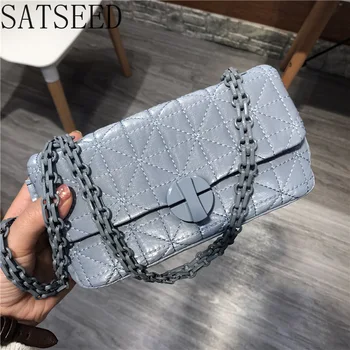

European Style Woman Bag Messenger Bag Smog Blue Bag Female 2020 Fashion Diamond Small Bag Blue Chain Bag Women Bags Designer