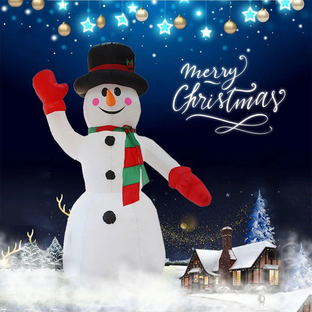 Inflatable Christmas Snowman Outdoor Christmas Decoration Home Garden Garden New