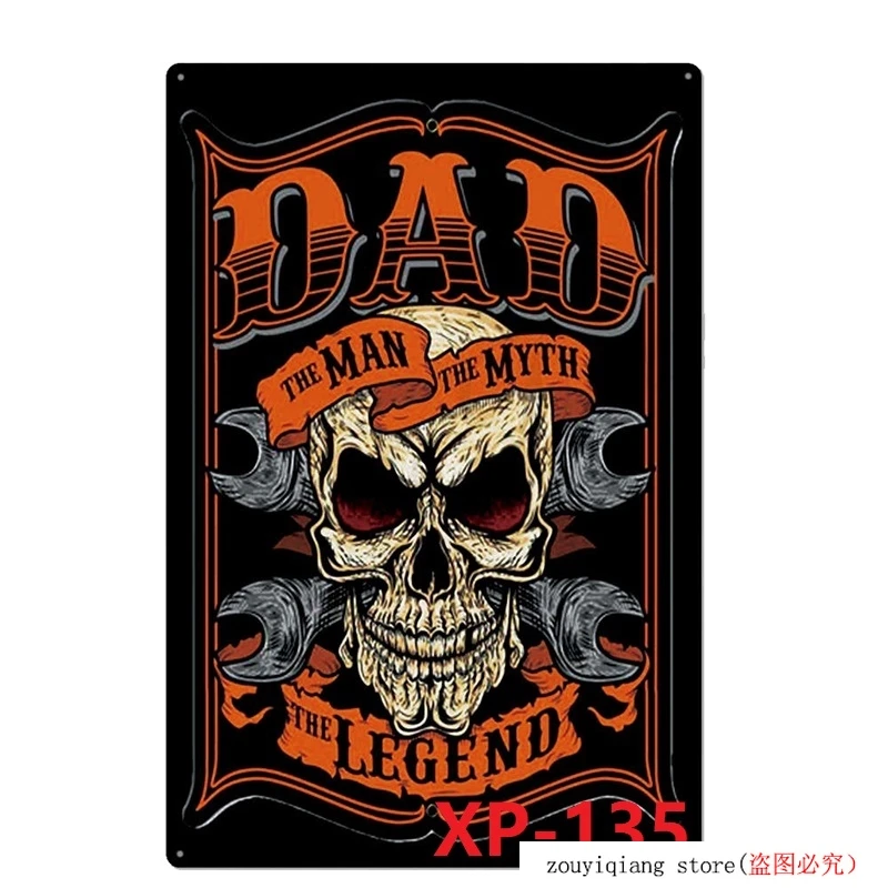 Серия Dad's Garage металлические винтажные жестяные вывески 20x30 см для дома, кафе, ресторана, плакат, художественная роспись, настенная живопись