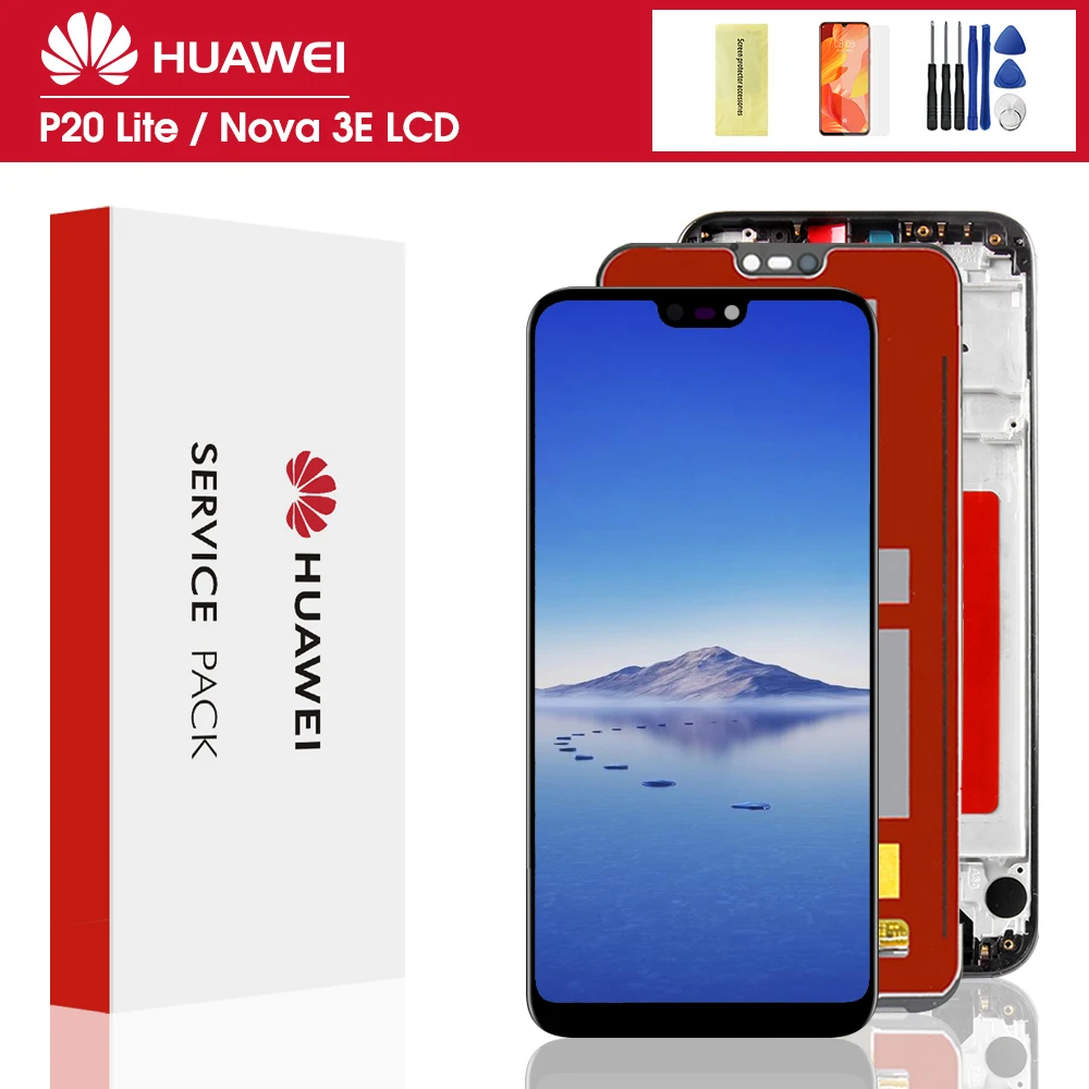 ЖК-дисплей 5 84 дюйма для HUAWEI P20 Lite с сенсорным экраном и дигитайзером в сборе