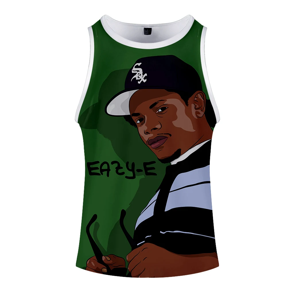 EAZY-E майка с 3d принтом модная крутой Баскетбол хипстер Удобная популярная летняя с круглым вырезом летняя без рукавов для мужчин/женщин