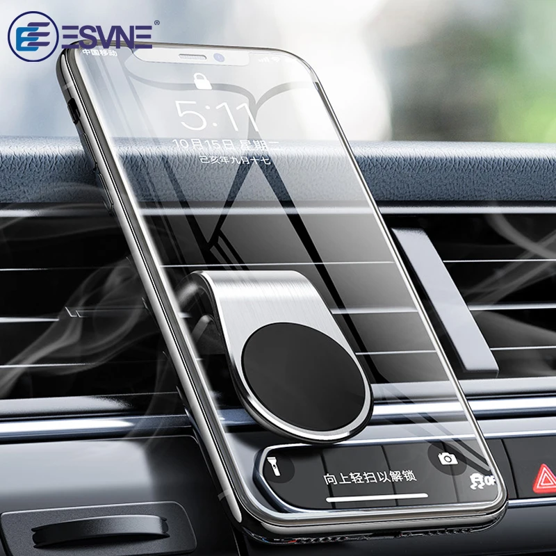 

ESVNE Universal Magnetic Car Phone holder Air Vent Mount Magnet Mobile Phone Stand support cellular smart phone