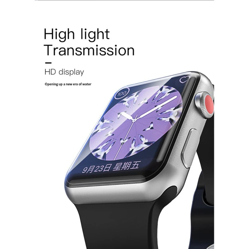 smart watch screen protector for Apple Watch Series 4 3 2 1 40mm 44mm 38mm 42mm for iwatch TPU Soft protective Film case cover