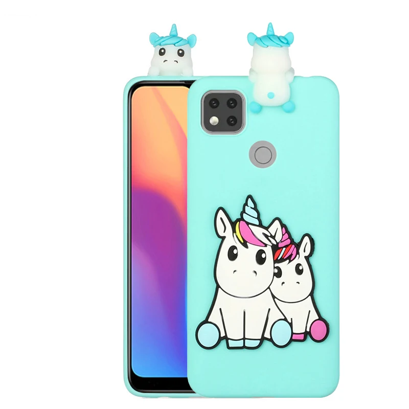 xiaomi leather case For Etui Xiaomi Redmi 9 Case Coque on for Xiaomi Redmi 9 C 9C 9A Cover 3D Doll Toys Soft Silicone Phone Case Redmi9A 9C Fundas cases for xiaomi blue Cases For Xiaomi