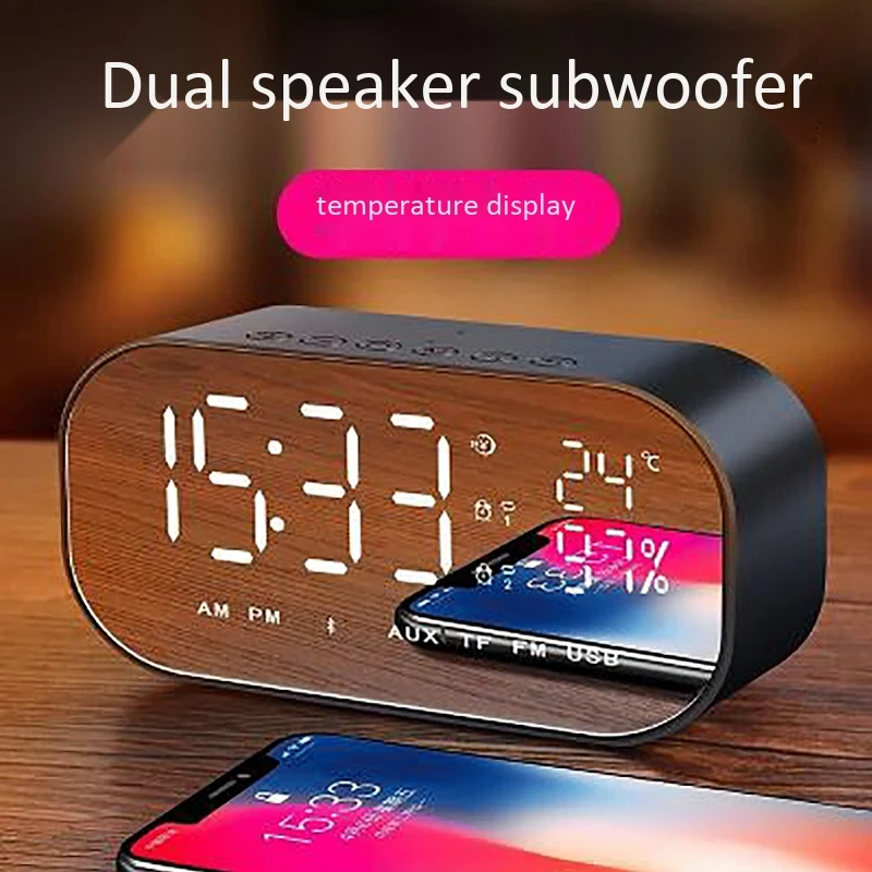 S2 Bluetooth Беспроводная мини-сигнализация зеркало маленький Стерео Компьютер Автомобильный сабвуфер прикроватные колонки черный