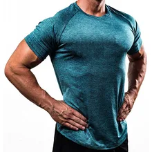 Мужская компрессионная футболка тренировочная Спортивная футболка быстросохнущая футболка для фитнеса Мужская Бодибилдинг Узкий топ гимнастическая майка Рашгард