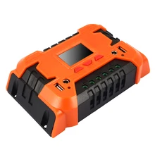Vehemo PWM 10A 20A дисплей мощность солнечной зарядки управление Лер зарядное устройство управление солнечной панели батарея регулятора Премиум