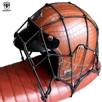 

ROAOPP 6 Hooks Motorcycle Luggage Net Motocross Net Helmet Mesh Cargo Net Mesh Bungee Mesh Helmet Holder Motorcycle Accessories