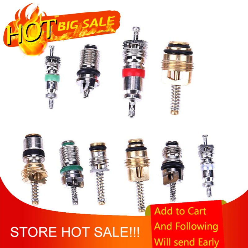 Najtaniej VODOOL 100 sztuk R134A samochodów motoryzacja klimatyzacja A C rdzeń zawory asortyment Auto samochód klimatyzacja asortyment Remover Kit