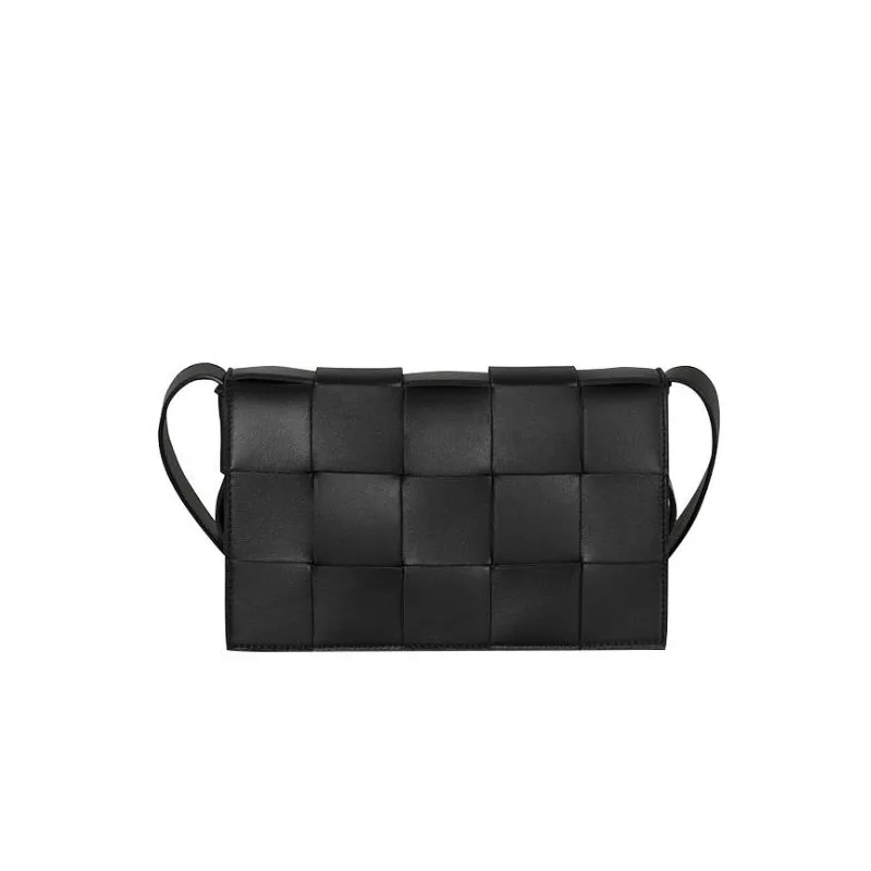 

Women Messenger Bag Real Leather Brand Designer Knitting Weave Small Flap Bag for Woman Box Shape Female Shoulder Crossbody Sac
