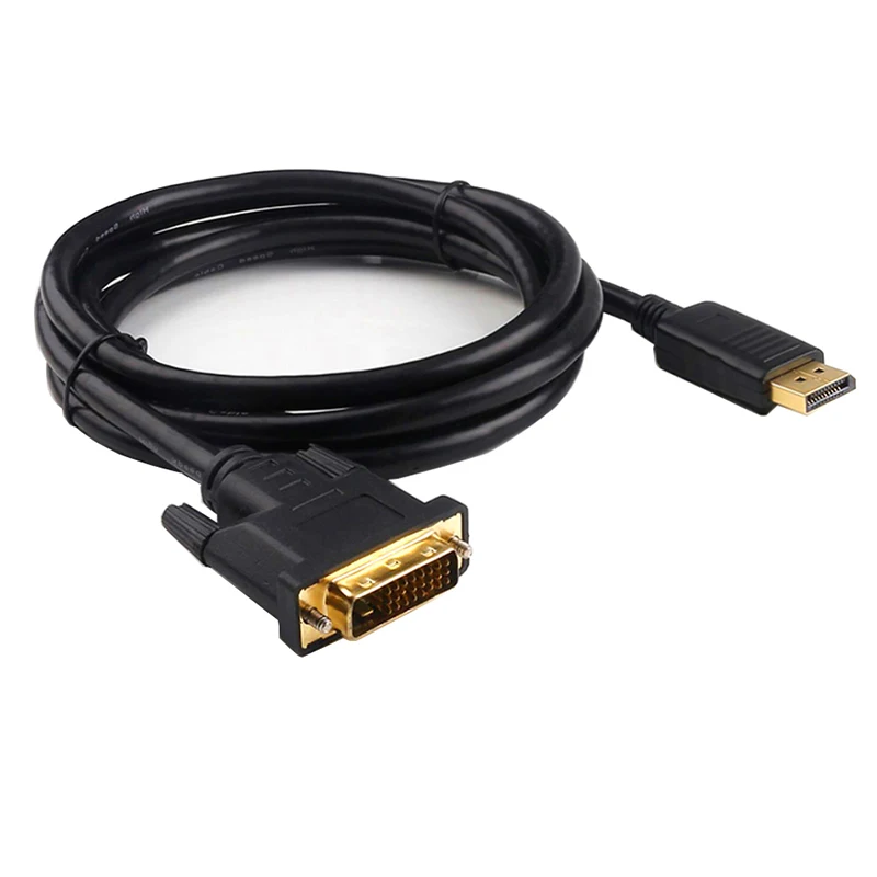 DP дисплей порт Displayport DVI Кабель 1 8 м 3 для струйного принтера HP Dell Lenovo Asus с адаптером