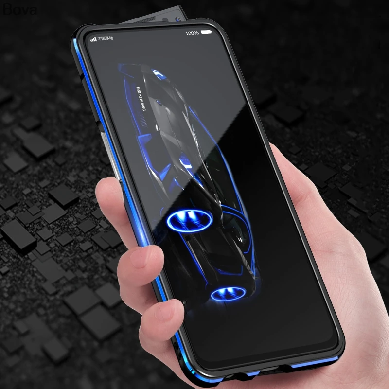 Чехол для Reno2 Reno 2 Deluxe Бампер Ультра тонкий алюминиевый бампер для OPPO Reno 2+ 2 пленка(передняя+ задняя