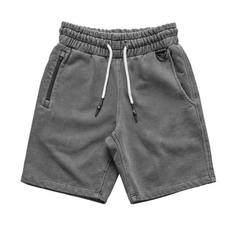 Шорты мужские повседневные однотонные хлопковые короткие штаны для спортивного