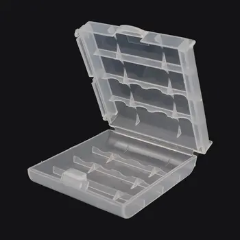 

Portable Plastic Storage Box Case Holder Safe And Dry Practical Durable Box For 4 X 18650 Battery