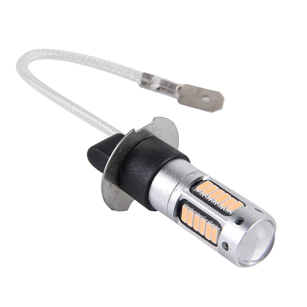 2 шт Многоцветный H3 4014 30smd светодиодный светильник лампы высокой Мощность Автомобильные светодиодные противотуманные светильник s дневные светильник 12В Автомобильный Стайлинг универсальный# YL1