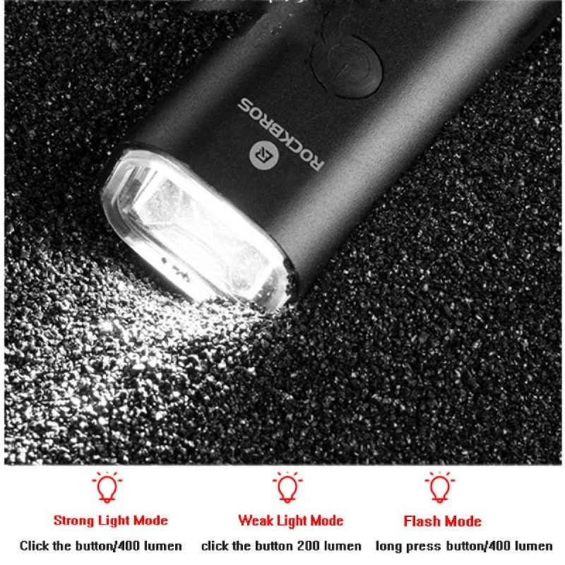 High Quality Bike Light USB Rechargeable LED Light Flashlight Headlight Front Light Waterproof Lamp Cycling Accessories