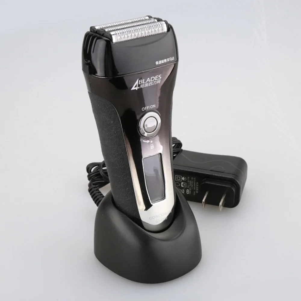 4 лезвия Фольга бритва для мужчин перезаряжаемый формирователь электробритва высокого качества электрическая бритва для бритья тела Парикмахерская машина