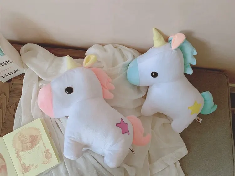 Горячая стиль Dreamy Единорог Подушка плюшевая игрушка кукла-обработка настраиваемый логотип рекрут агенты