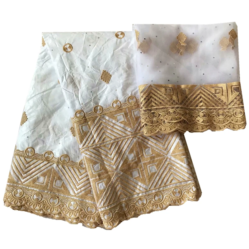 Новое поступление камень Африканский Базен riche getzner ткань с вышивкой кружева Базен riche платье Материал нигерийский стиль белый