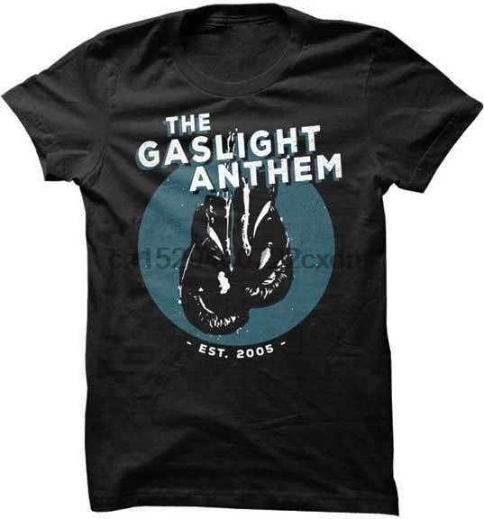 GASLIGHT ANTHEM-перчатки-футболка S-M-L-XL-2XL Новый Официальный Привет верность Мерч |