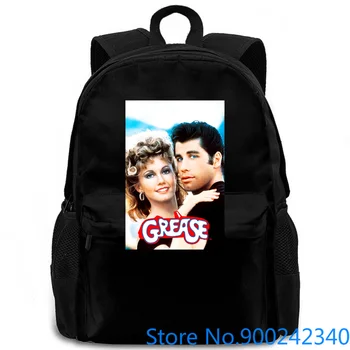 

Grease Travolta Oliva Newton John Bee Gees Andy Gib Avalon New Hot Printing women men backpack laptop travel school adult