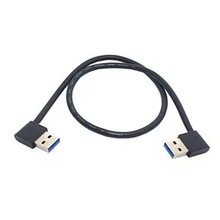 FFYY-USB 3,0 type A папа 90 градусов влево под углом вправо угловой удлинитель прямое соединение 0,5 м 1,5 фута