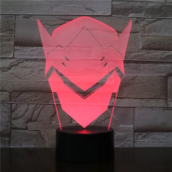 

DIY Custom Game Overwatch Dva 3d LED Night Lights Touch Sensor Lamp Bedroom Decor Light 3d Lamp Dva Children Gift NightLight