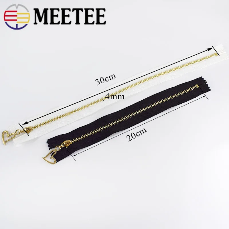 Meetee 20 штук 20/30 см 3# металлическая молния сплав Автоматическая блокировка близкий конец для шитья украшение для джинсовой сумки на молнии DIY аксессуары для одежды ZA224
