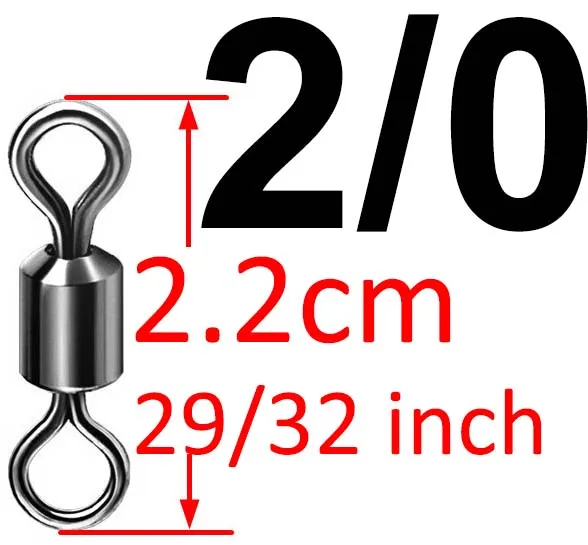 500 шт. рыболовный баррель из нержавеющей стали, поворотное твердое кольцо, размеры, Поворотный соединитель, аксессуары для рыбалки