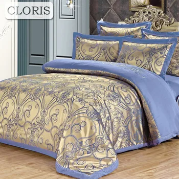 

CLORIS Sale Classic Feel Cotton Solid Bedding Set King Size Duvet Cover Set Bedclothes Bed Sheet Set Oriental Vintage Style Bed