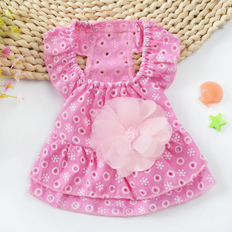 Dog Lace Princess Dress Pet Clothes Spring Small Dog Skirt Summer Thin Section Skirt Pet Supplies Fashion Cute Clothing 2021