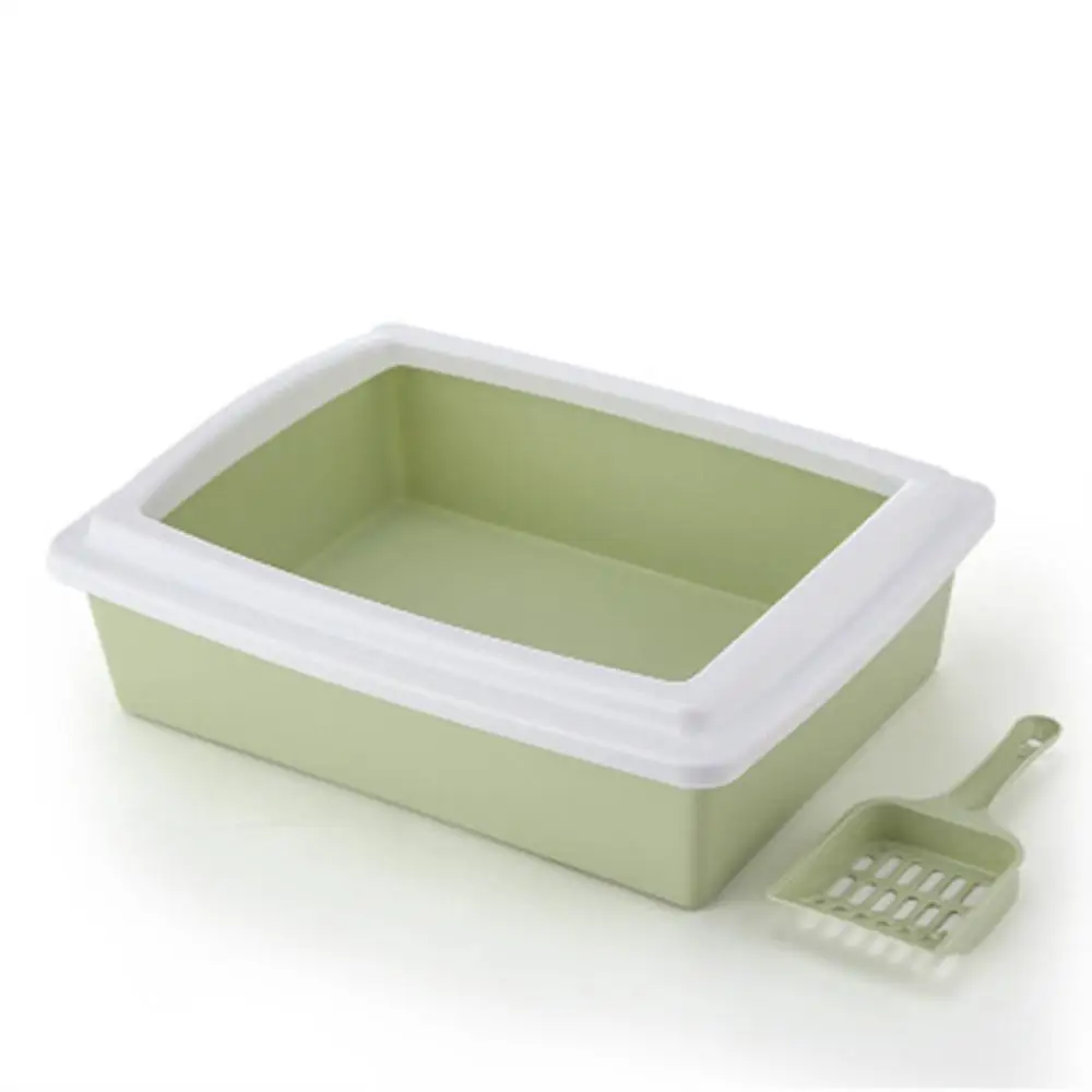 Indoor Cat Sandbox Kitten Litter Box Cat Dog Tray with Scoop Kitten Dog Clean Toilette Home Plastic Sand Box Supplies Indoor Cat Sandbox Kitten Litter Box Cat Dog Tray with Scoop Kitten Dog Clean Toilette Home Plastic Sand Box Supplies