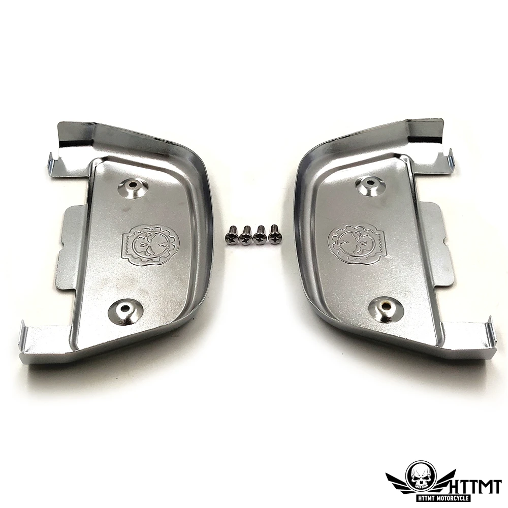 Aftermarket части мотоцикла череп пассажирская подножка Обложка для 06-17 Dyna 86-17 FL Softail 87-17 Touring Black