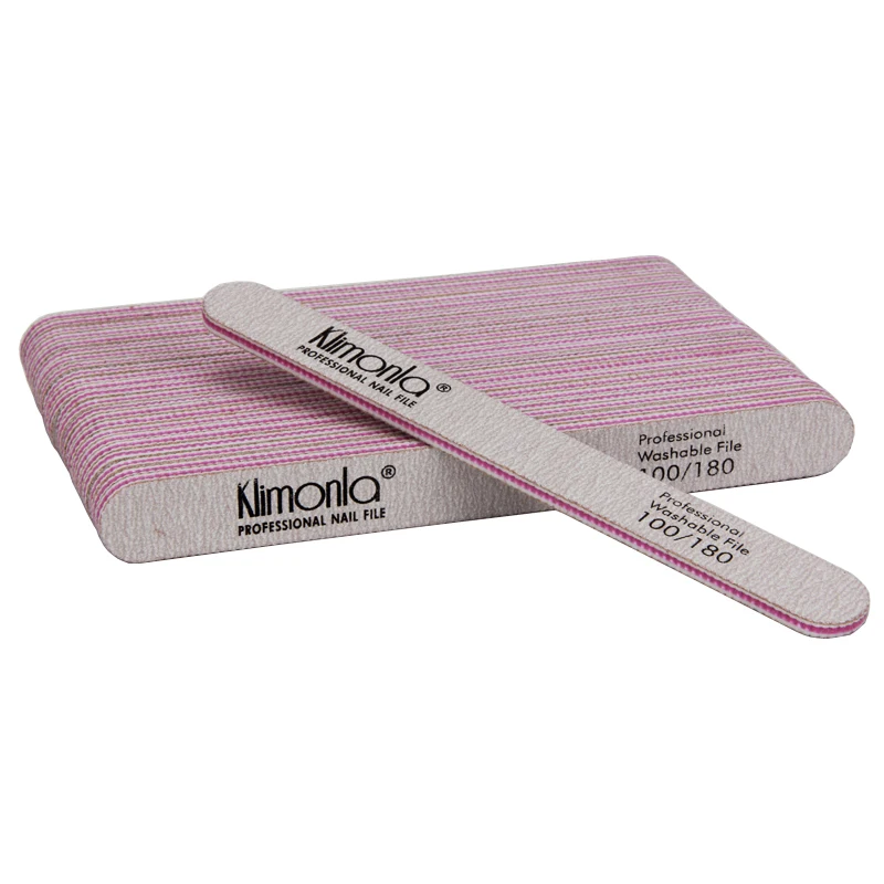 50Pcs/Lot Straight Nail File 100/180 Grit Durable Salon Manicure Grey Sandpaper Buffer Nail Files Manicure Tools Supplier