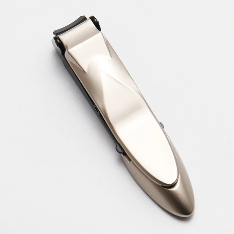Splash Proof Nail Clipper with Built-in Nail Debris Catcher Stainless Steel Clippers for Fingernail Toenail SANA889